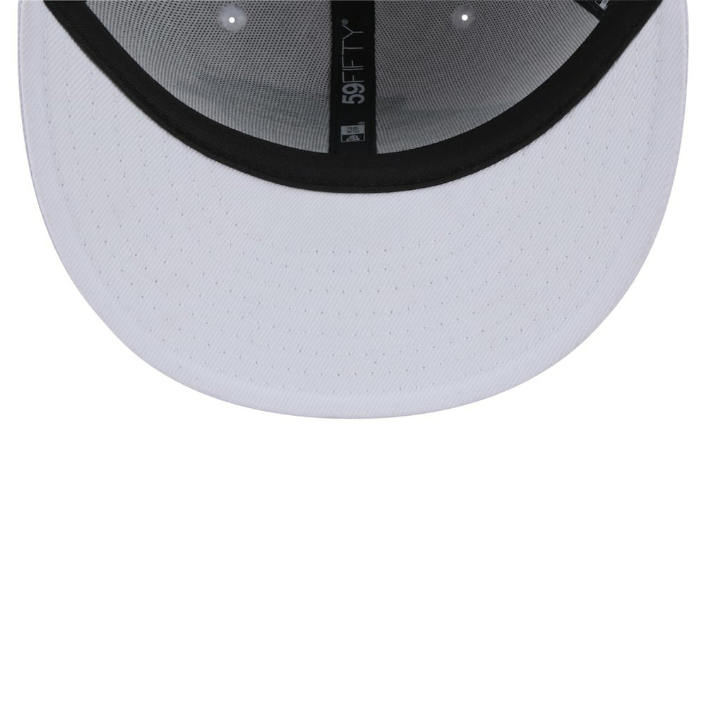 Carolina Panthers New Era Omaha 59FIFTY Fitted Hat - White - NFL