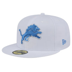 Detroit Lions New Era Omaha 59FIFTY Fitted Hat - White - NFL