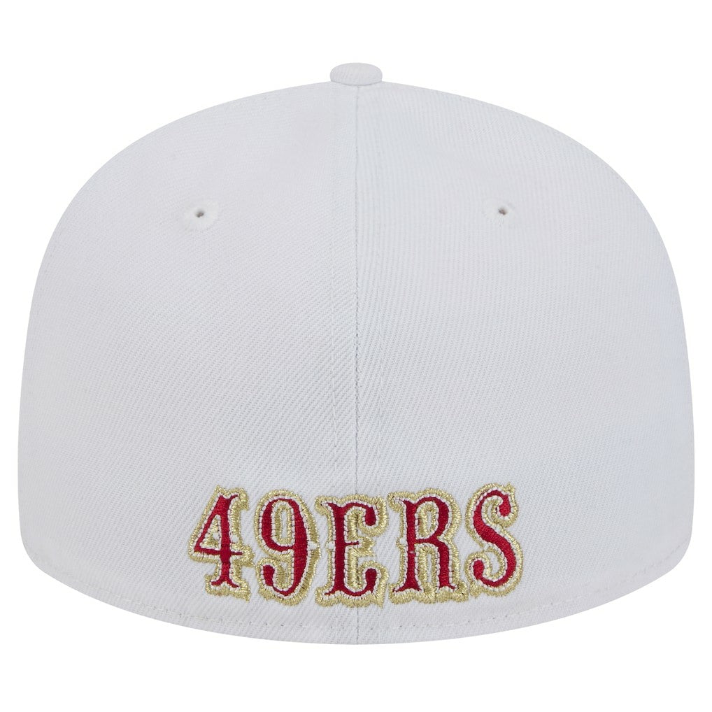 San Francisco 49ers New Era Omaha Low Profile 59FIFTY Fitted Hat - White - NFL