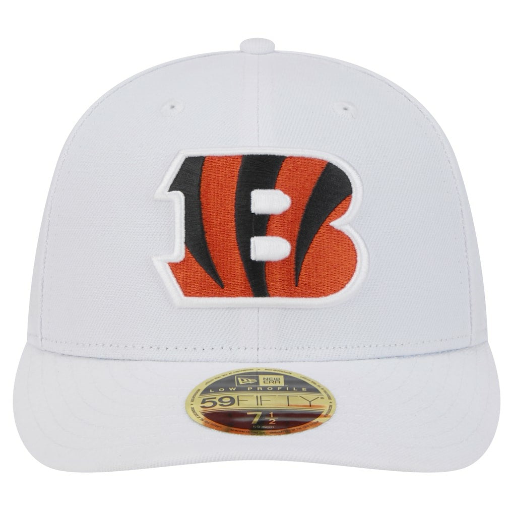 Cincinnati Bengals New Era Omaha Low Profile 59FIFTY Fitted Hat - White - NFL