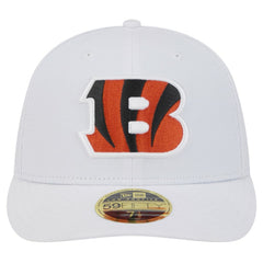 Cincinnati Bengals New Era Omaha Low Profile 59FIFTY Fitted Hat - White - NFL