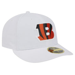 Cincinnati Bengals New Era Omaha Low Profile 59FIFTY Fitted Hat - White - NFL