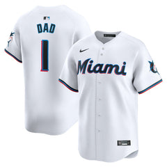 Miami Marlins Nike #1 Dad Home Limited Jersey Discount