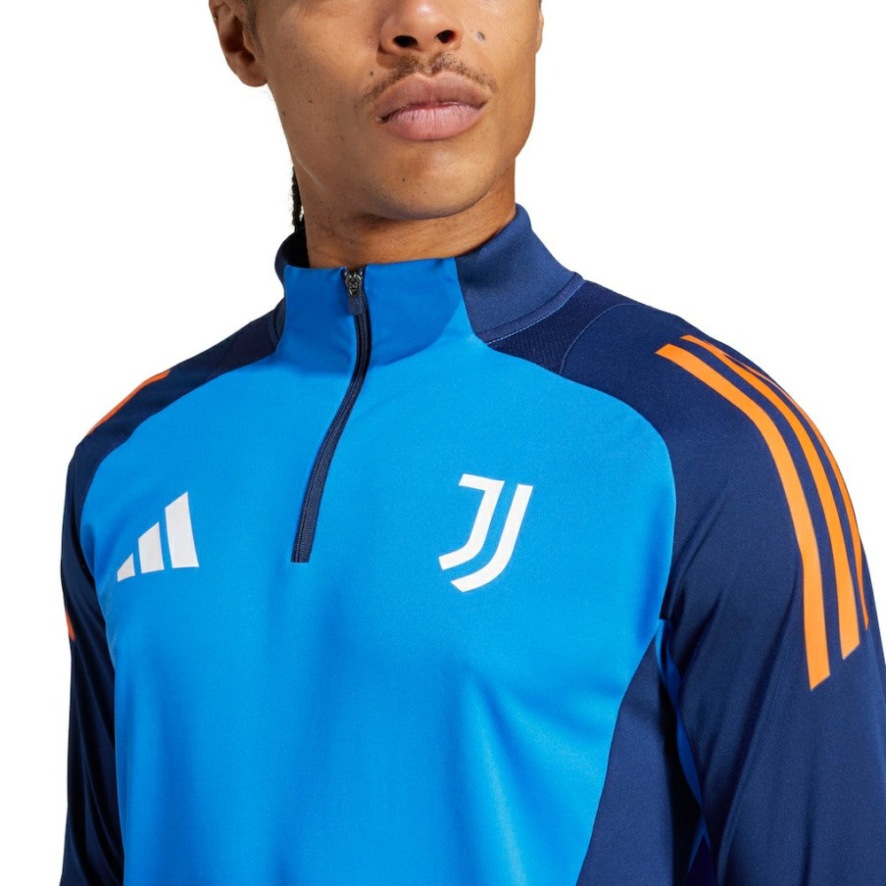 Adidas - Juventus 2024/25 AEROREADY Raglan Quarter-Zip Training Top - Blue
