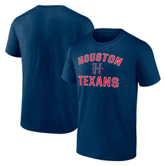 Houston Texans Secondary Logo Victory Arch T-Shirt - Navy - NFL