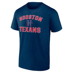 Houston Texans Secondary Logo Victory Arch T-Shirt - Navy - NFL
