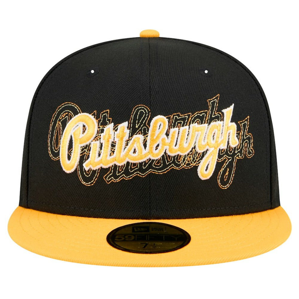 Pittsburgh Pirates New Era Shadow Stitch 59FIFTY Fitted Hat Discount