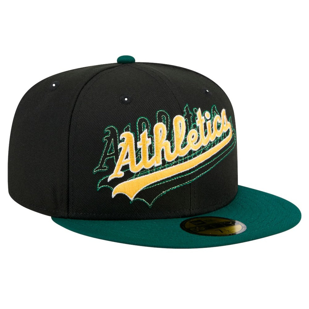 Athletics New Era Shadow Stitch 59FIFTY Fitted Hat for sale