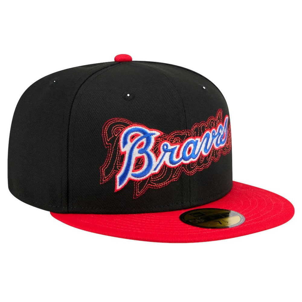 Atlanta Braves New Era Shadow Stitch 59FIFTY Fitted Hat Discount