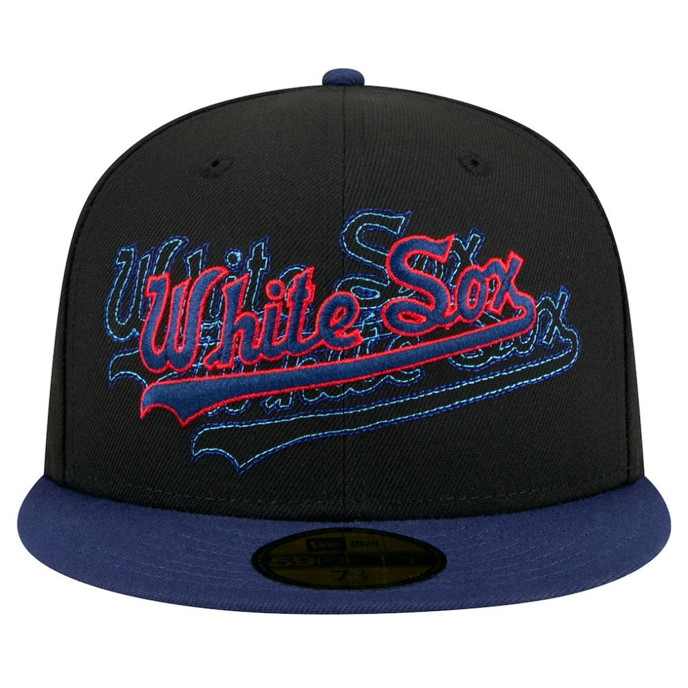 Chicago White Sox New Era Shadow Stitch 59FIFTY Fitted Hat Sale
