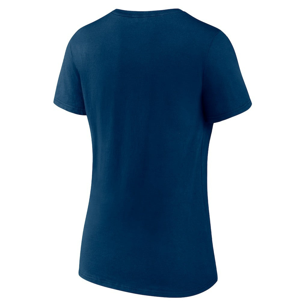 Houston Texans Women's Secondary Logo V-Neck T-Shirt - Navy - NFL
