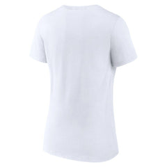 Houston Texans Women's Secondary Logo V-Neck T-Shirt - White - NFL