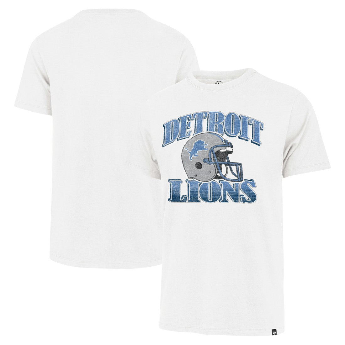 Detroit Lions '47 Overrun Franklin Throwback T-Shirt - Cream - 47 brand
