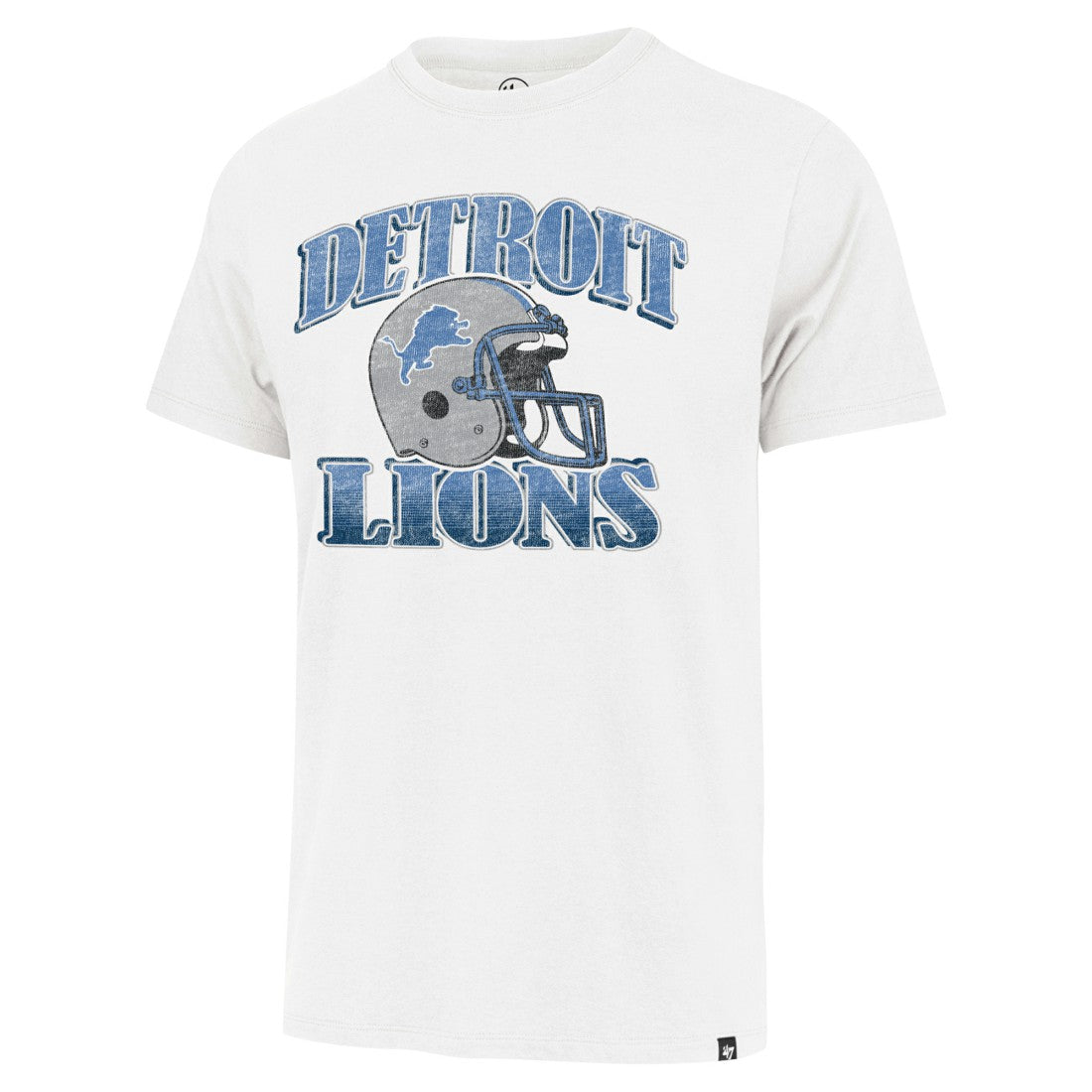 Detroit Lions '47 Overrun Franklin Throwback T-Shirt - Cream - 47 brand