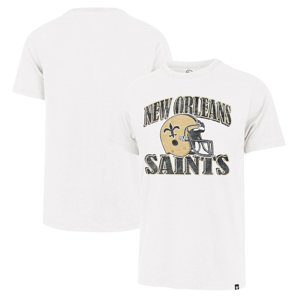 New Orleans Saints '47 Overrun Franklin Throwback T-Shirt - Cream - 47 brand