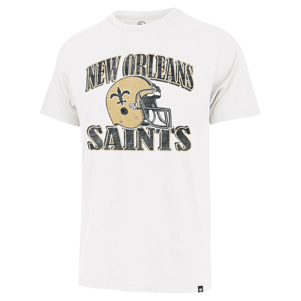 New Orleans Saints '47 Overrun Franklin Throwback T-Shirt - Cream - 47 brand