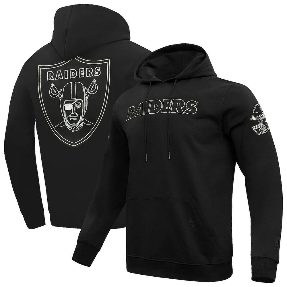Las Vegas Raiders Pro Standard Classic Chenille Pullover Hoodie - Black - NFL