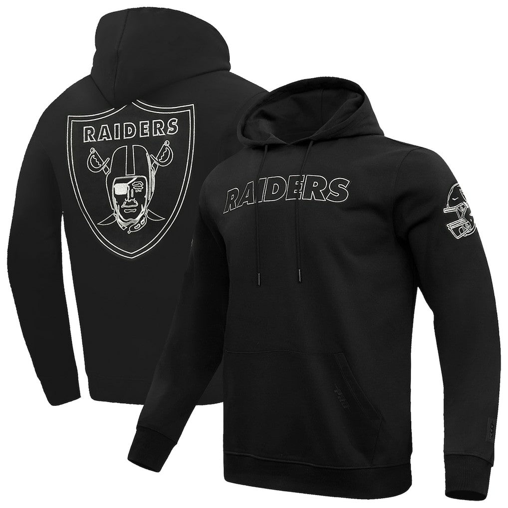 Las Vegas Raiders Pro Standard Classic Chenille Pullover Hoodie - Black - NFL