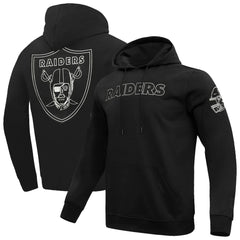 Las Vegas Raiders Pro Standard Classic Chenille Pullover Hoodie - Black - NFL