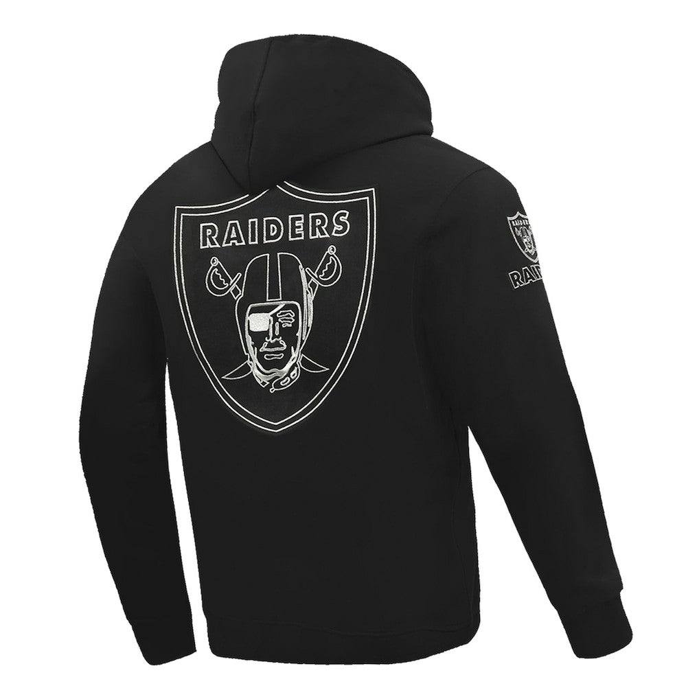 Las Vegas Raiders Pro Standard Classic Chenille Pullover Hoodie - Black - NFL