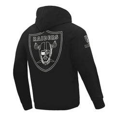 Las Vegas Raiders Pro Standard Classic Chenille Pullover Hoodie - Black - NFL