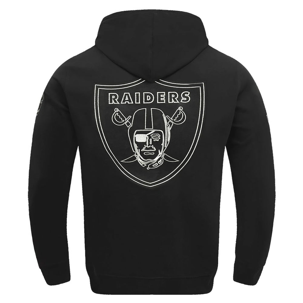 Las Vegas Raiders Pro Standard Classic Chenille Pullover Hoodie - Black - NFL