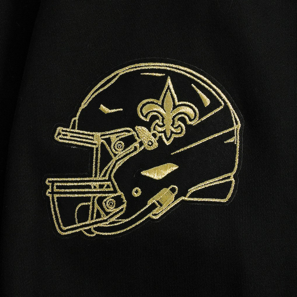New Orleans Saints Pro Standard Classic Chenille Pullover Hoodie - Black - NFL