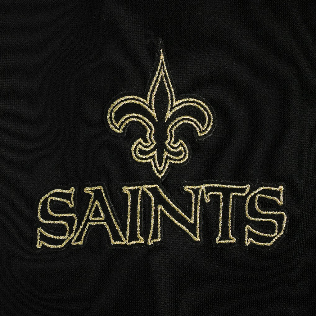 New Orleans Saints Pro Standard Classic Chenille Pullover Hoodie - Black - NFL