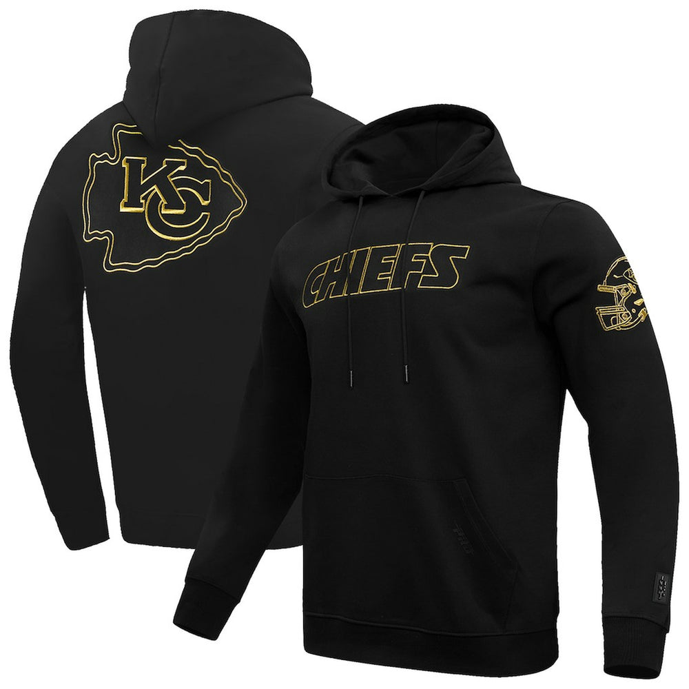 Kansas City Chiefs Pro Standard Classic Chenille Pullover Hoodie - Black - NFL