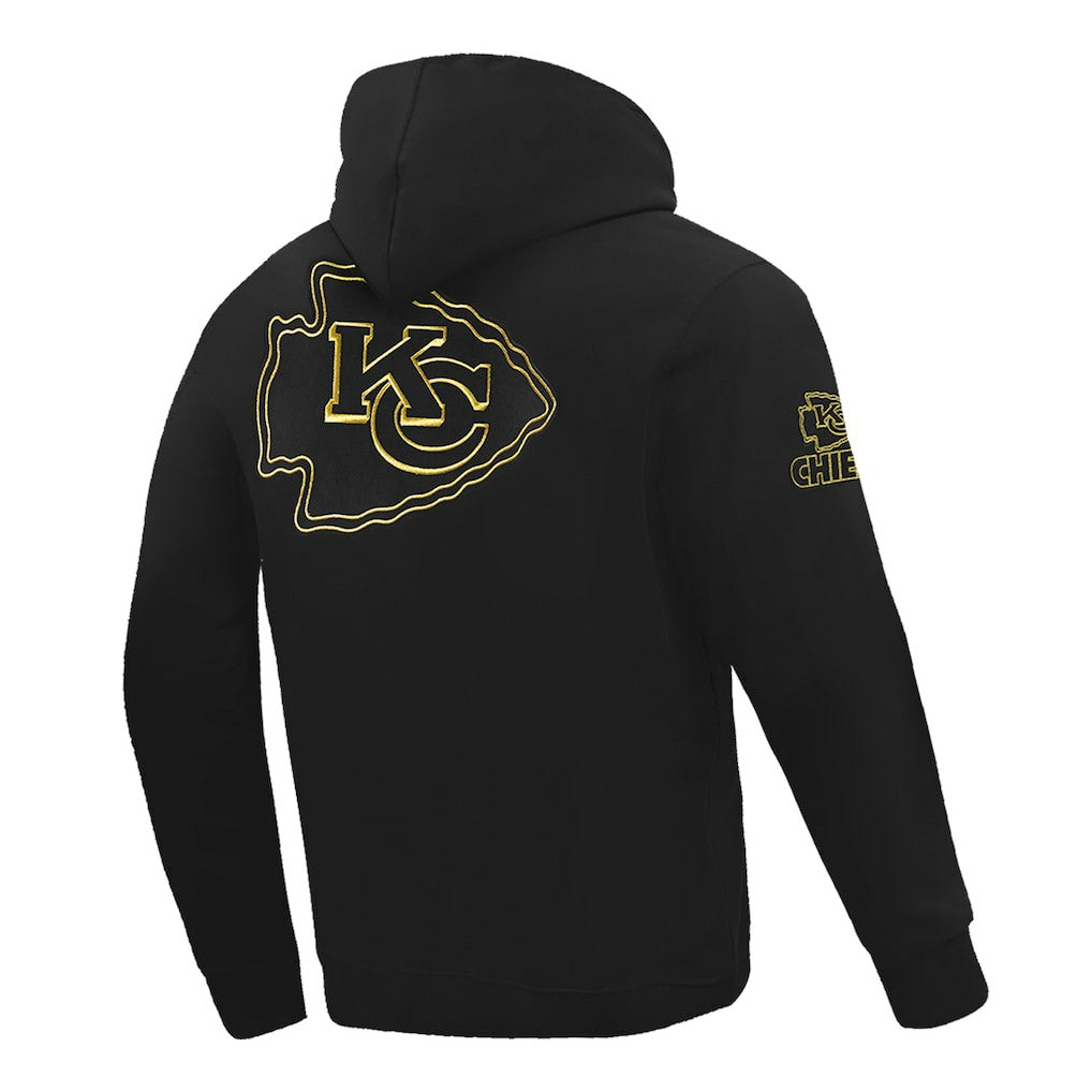 Kansas City Chiefs Pro Standard Classic Chenille Pullover Hoodie - Black - NFL