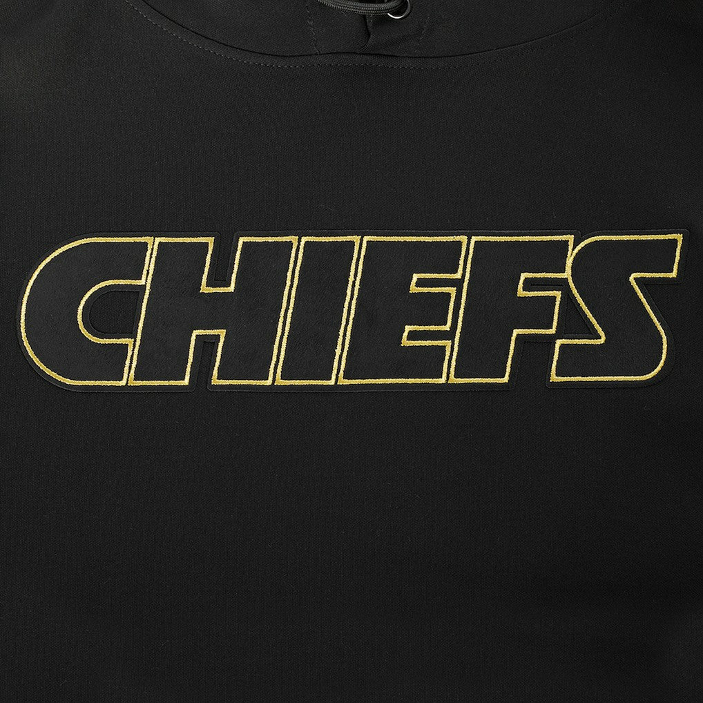 Kansas City Chiefs Pro Standard Classic Chenille Pullover Hoodie - Black - NFL