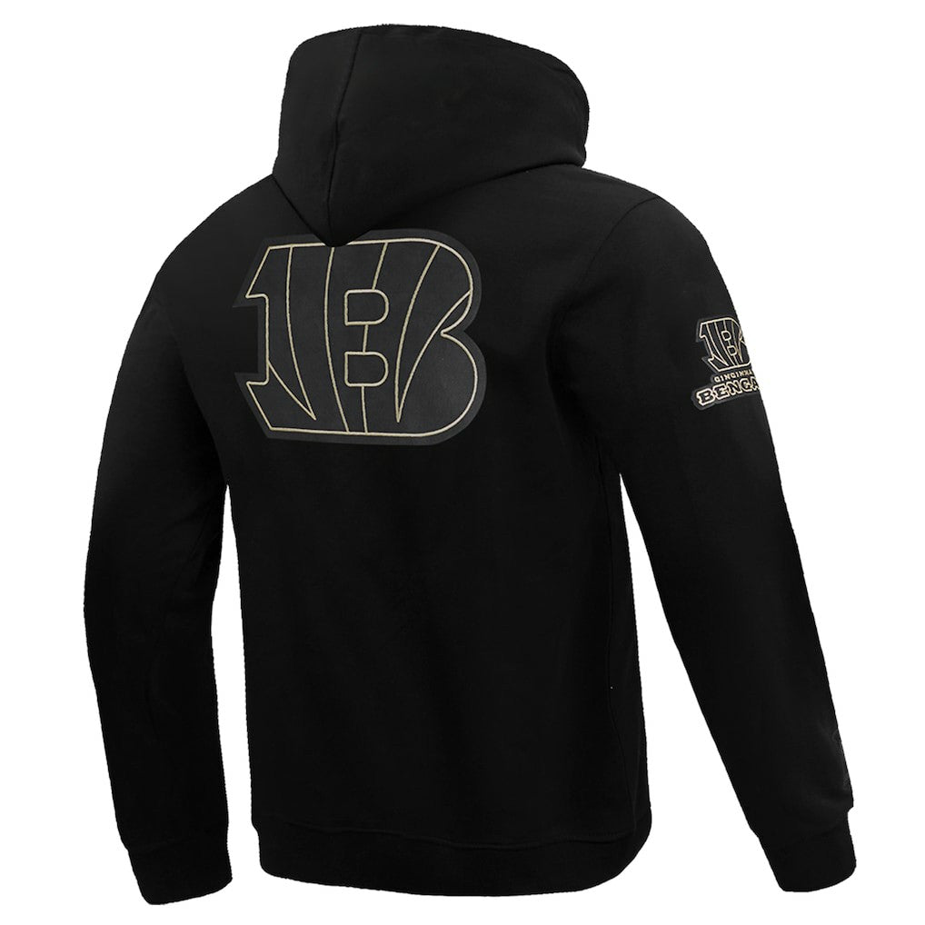 Cincinnati Bengals Pro Standard Classic Chenille Pullover Hoodie - Black - NFL