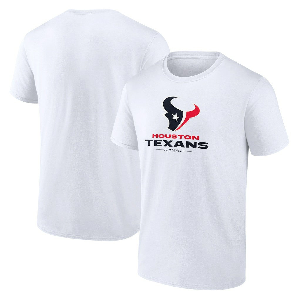 Houston Texans Team Lockup T-Shirt - White - NFL