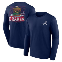 Atlanta Braves Blooper Burger Long Sleeve T-Shirt Outlet