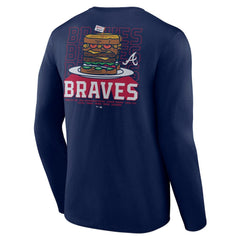 Atlanta Braves Blooper Burger Long Sleeve T-Shirt Outlet
