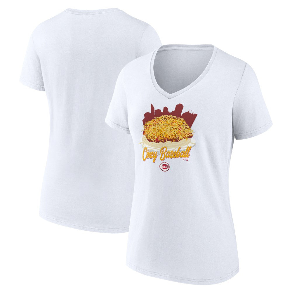 Cincinnati Reds Women's Chili V-Neck T-Shirt Online