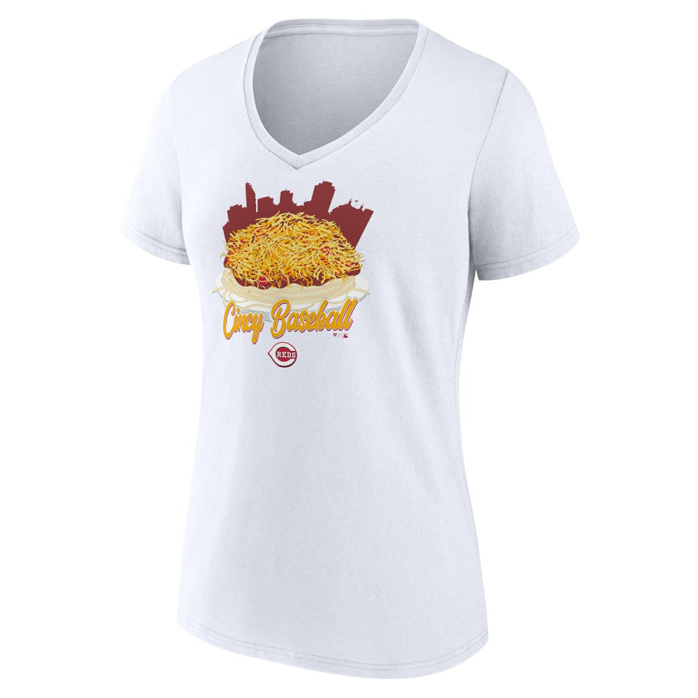 Cincinnati Reds Women's Chili V-Neck T-Shirt Online
