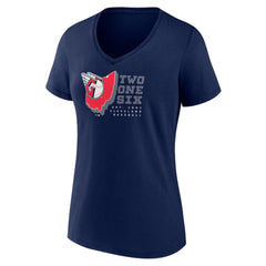 Cleveland Guardians Women's Two One Six V-Neck T-Shirt for sale