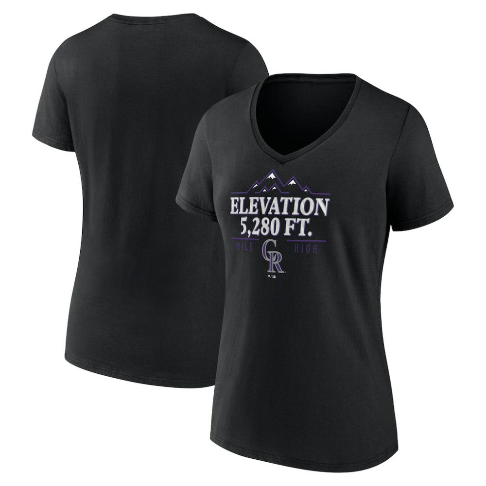 Colorado Rockies Women's Elevation V-Neck T-Shirt Sale