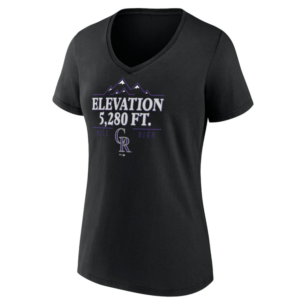 Colorado Rockies Women's Elevation V-Neck T-Shirt Sale