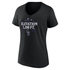 Colorado Rockies Women's Elevation V-Neck T-Shirt Sale