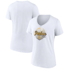 San Diego Padres Women's Palm Trees V-Neck T-Shirt Online