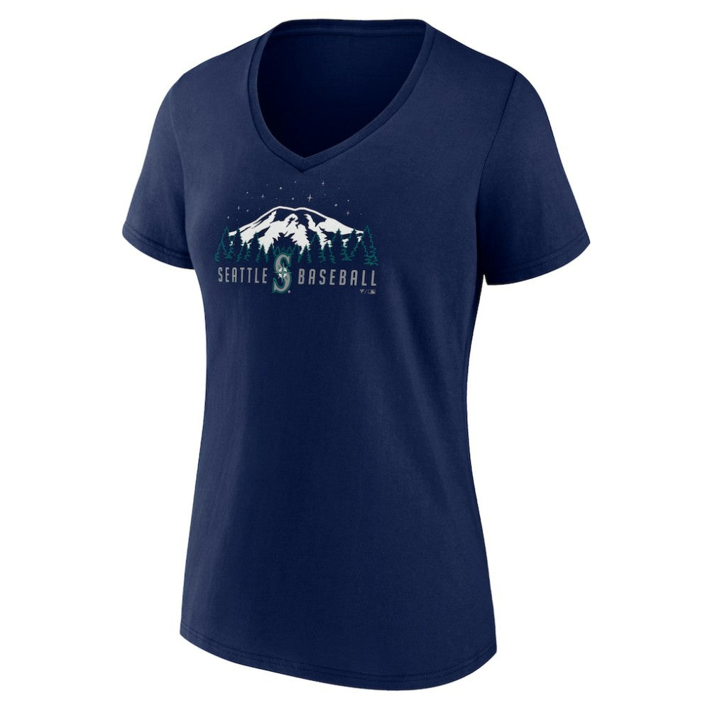 Seattle Mariners Women's Mountains V-Neck T-Shirt Near Me