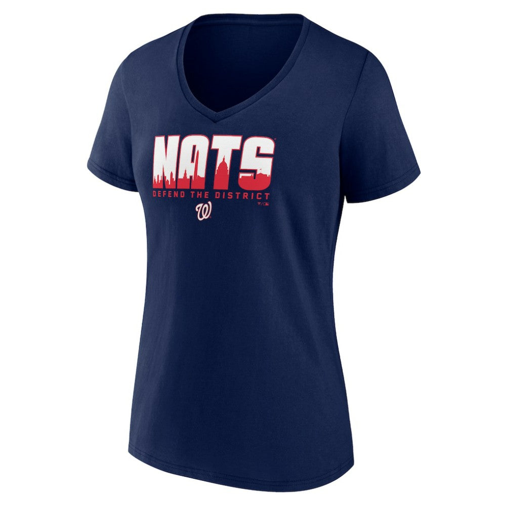 Washington Nationals Women's Defend the District V-Neck T-Shirt Online