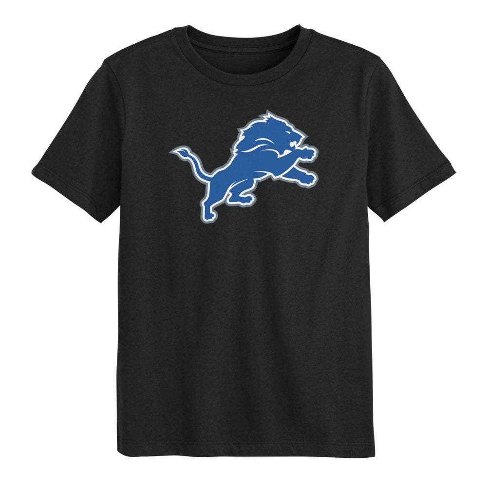 Detroit Lions Preschool Primary Logo T-Shirt - Black - NFL