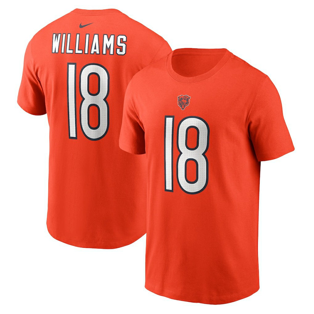 Caleb Williams Chicago Bears Name & Number T-Shirt - Orange - Nike