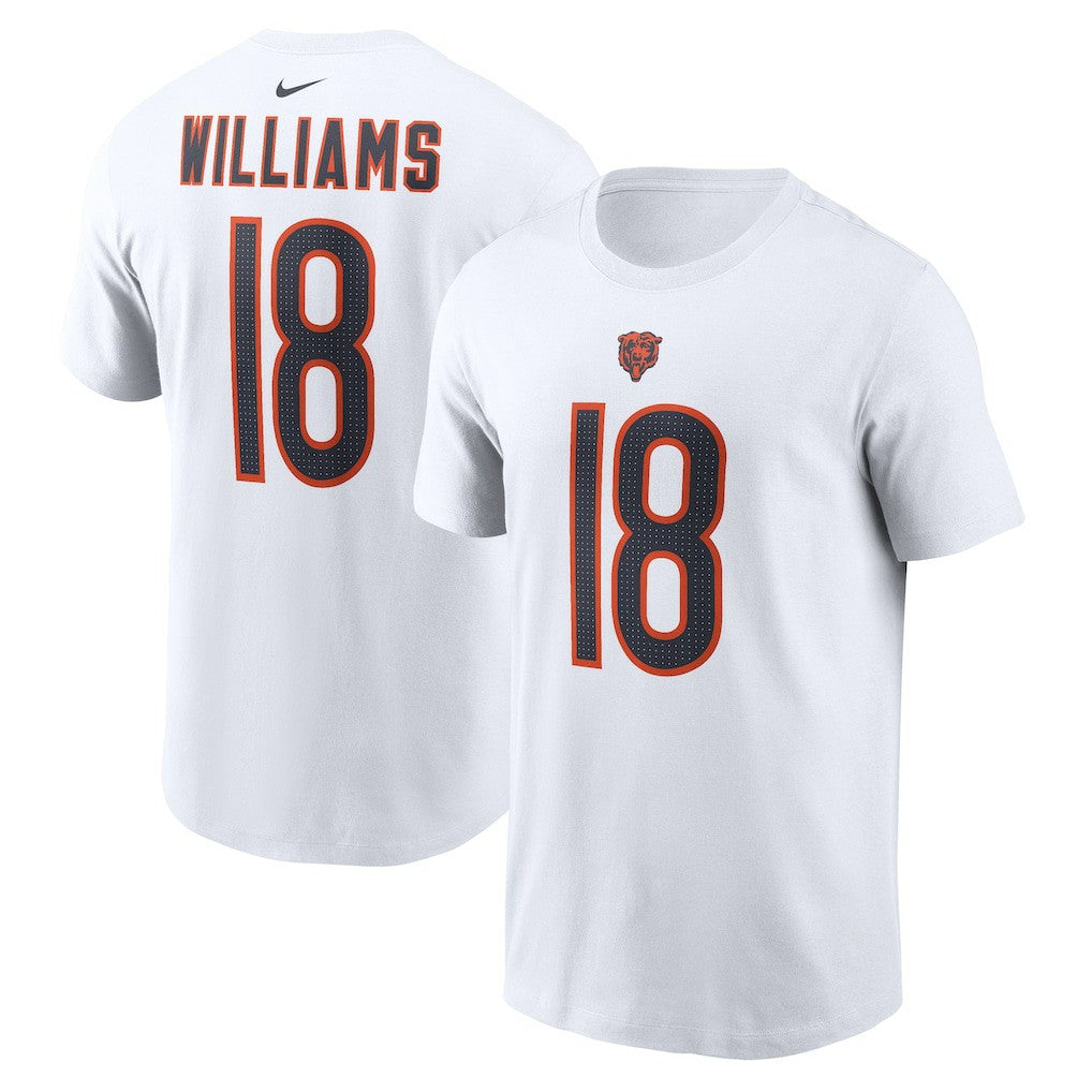 Caleb Williams Chicago Bears Name & Number T-Shirt - White - Nike