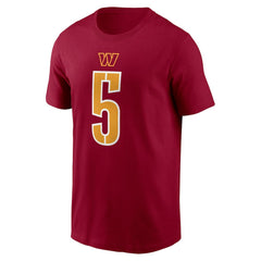 Jayden Daniels Washington Commanders Youth Fuse Name & Number T-Shirt - Burgundy - Nike