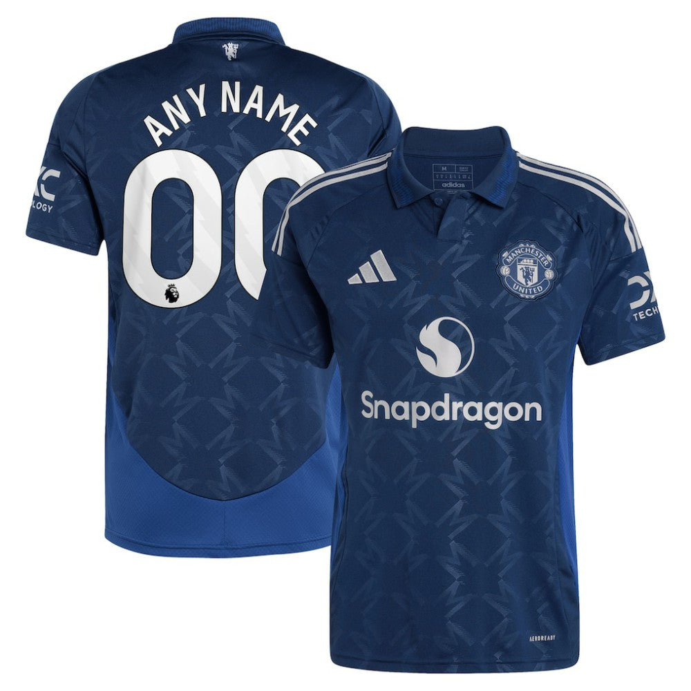 Adidas - Manchester United 2024/25 Away Replica Custom Jersey - Navy