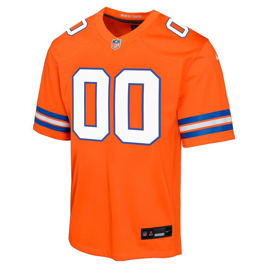 Denver Broncos Youth Mile High Collection 1977 Throwback Custom Game Jersey - Orange - Nike